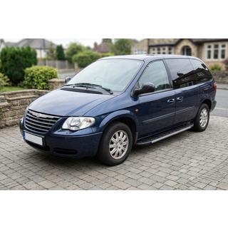 Бокові пороги Duru (2 шт., алюміній) Chrysler Voyager 2001-2007 рр. фото 1