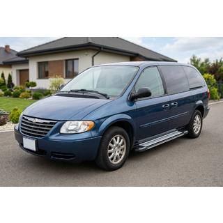 Бокові пороги Rainbow (2 шт., алюміній) Chrysler Voyager 2001-2007 рр. фото 1