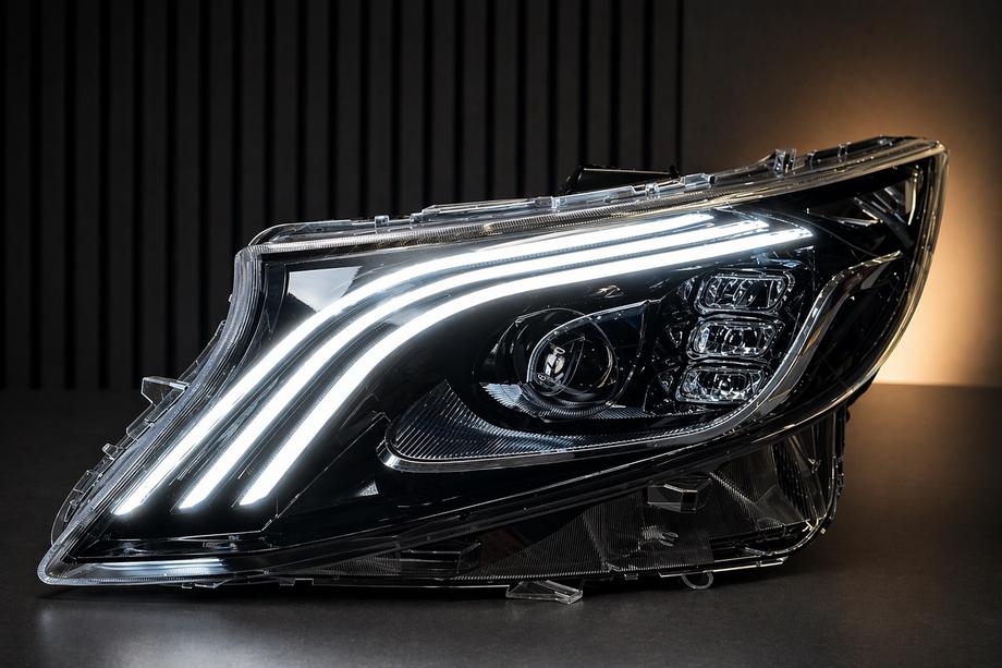Mercedes Vito/V-class W447 2014- рр. Передні фари Maybach-дизайн LED (для Vito, 2 шт)