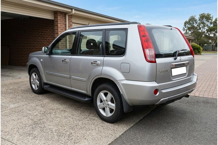 Nissan X-trail T30 2002-2007 рр. Бокові пороги Allmond Black (2 шт., алюм.) Фото 1
