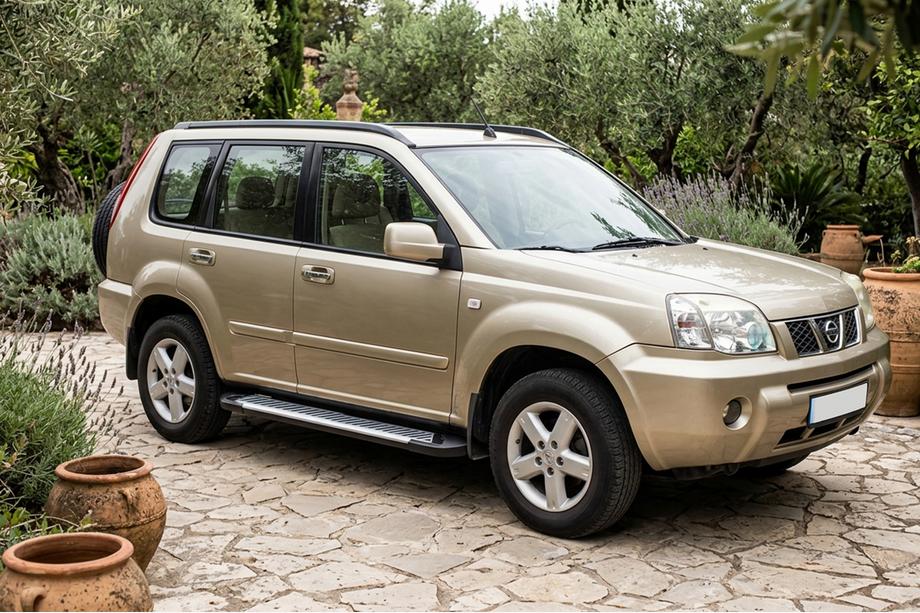 Nissan X-trail T30 2002-2007 рр. Бокові пороги Line (2 шт., алюм.) Фото 1