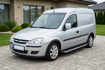 Opel Combo 2002-2012 рр. Бокові пороги BlackLine (2 шт., алюм.) фото 1