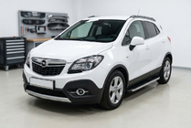 Opel Mokka 2012-2021 рр. Бокові пороги BlackLine (2 шт., алюміній) фото 1