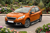 Peugeot 2008 2013-2019 рр. Бокові пороги Tayga V2 (2 шт., алюміній) фото 1