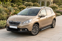 Peugeot 2008 2013-2019 рр. Бокові пороги New Vision Black (2 шт., алюміній) фото 1