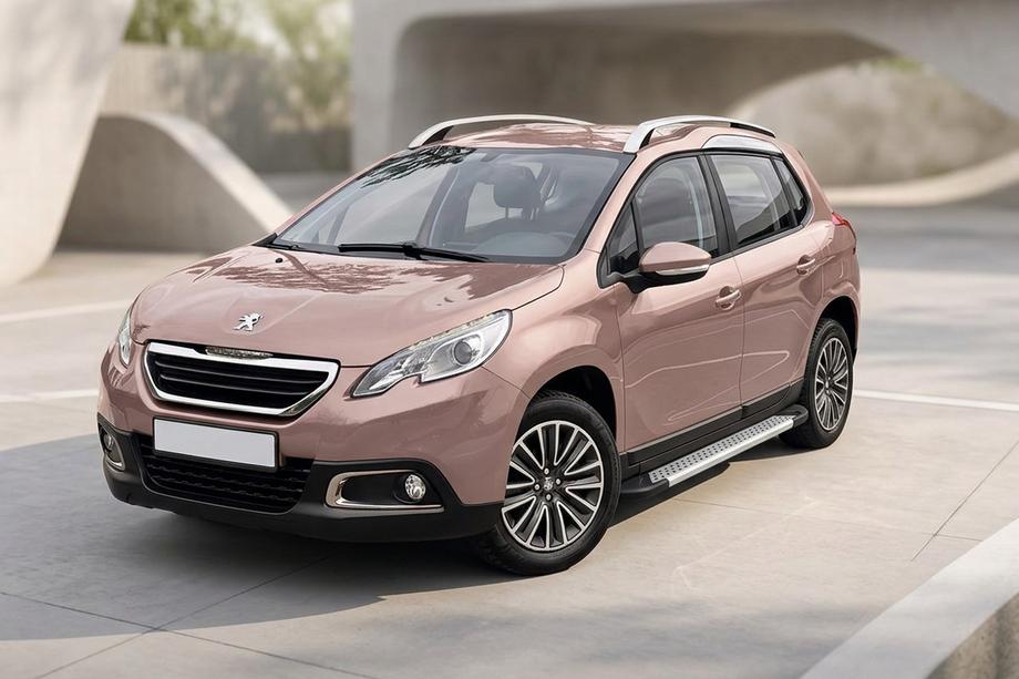 Peugeot 2008 2013-2019 рр. Бокові пороги New Vision Grey (2 шт., алюміній) Image