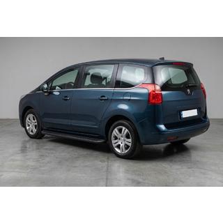 Бокові пороги Tayga Black (2 шт., алюміній) Peugeot 5008 2009-2016 рр. фото 1