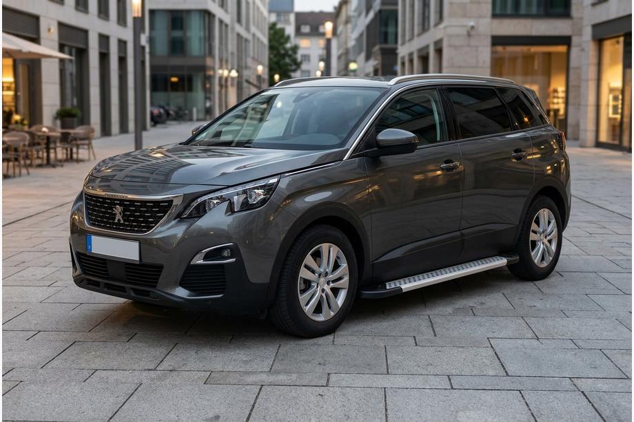 Peugeot 5008 2016-2023 рр. Бокові пороги New Vision Grey (2 шт., алюміній) Фото 1