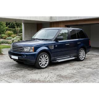 Бокові пороги New Vision Grey (2 шт., алюміній) Range Rover Sport 2005-2013 рр. фото 1