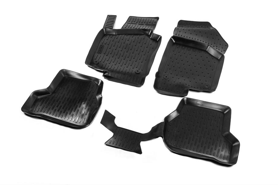 Volkswagen Golf 6 2008-2014 рр. Гумові килимки (4 шт, Niken 3D) Фото 2