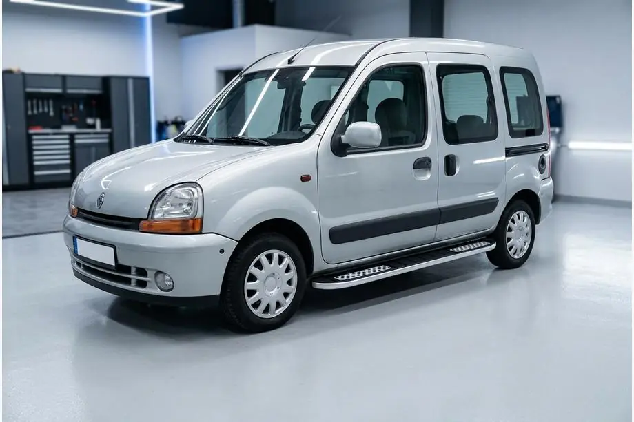 Renault Kangoo 1998-2008 рр. Бокові пороги Tayga V2 (2 шт., алюміній) Image