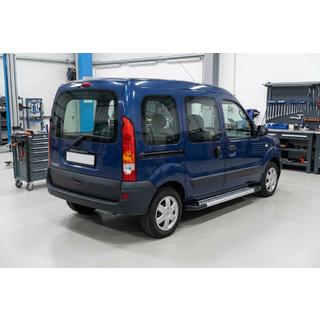 Бокові пороги New Vision Grey (2 шт., алюміній) Renault Kangoo 1998-2008 рр. фото 1
