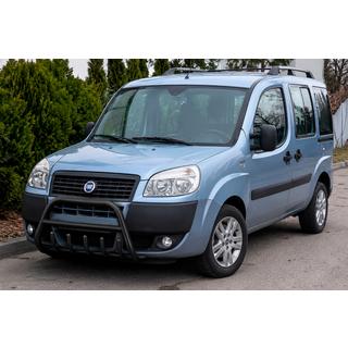 Кенгурятник WT004 Black (чорний) Fiat Doblo I 2005-2010 рр. фото 1
