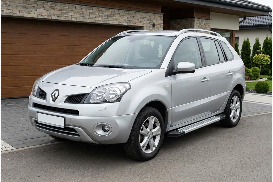 Renault Koleos 2008-2016 рр. Бокові пороги New Vision Grey (2 шт., алюміній) Фото 1