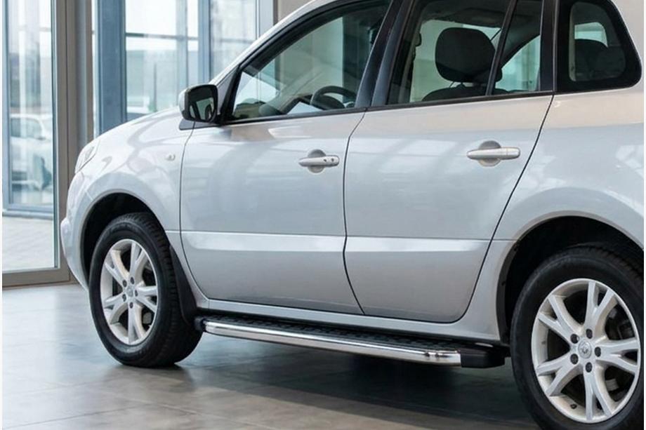 Renault Koleos 2008-2016 рр. Бокові пороги BlackLine (2 шт., алюміній) Image