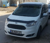 Ford Courier 2014-2023 рр. Козирьок на лобове скло (чорний глянець, 5мм) фото 2