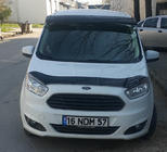 Ford Courier 2014-2023 рр. Козирьок на лобове скло (чорний глянець, 5мм) фото 3