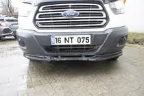 Ford Transit 2014- рр. Передня лип накладка (2014-2019, ABS) фото 4