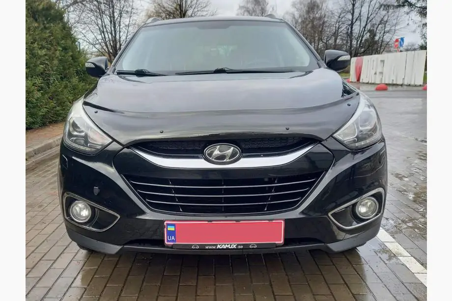 Hyundai IX-35 2010-2015 рр. Дефлектор капоту (EuroCap)