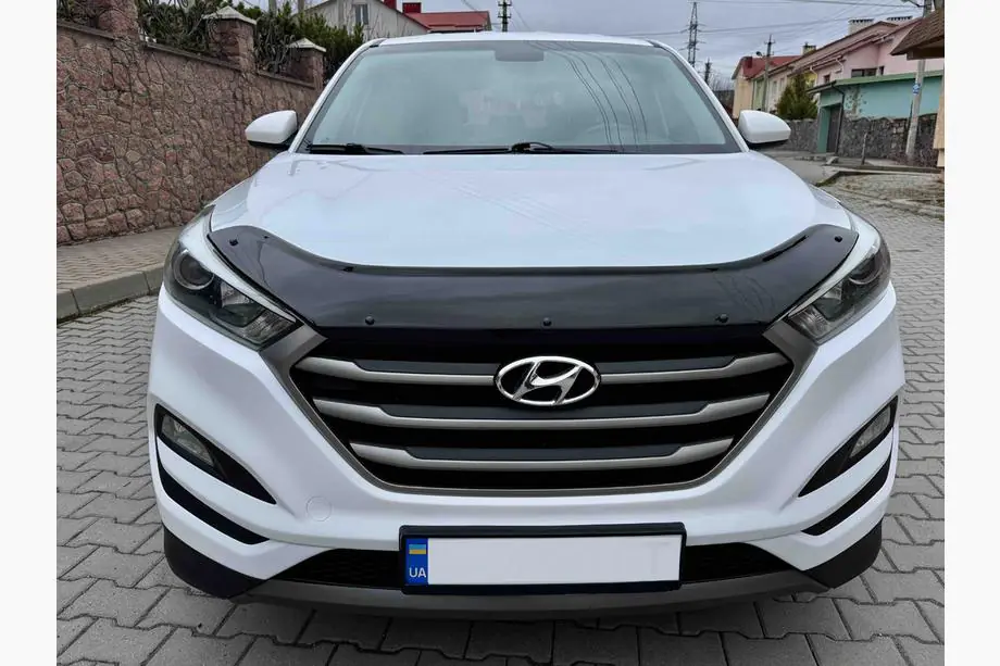 Hyundai Tucson TL 2016-2021 рр. Дефлектор капоту (EuroCap)