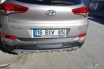 Накладка на задній бампер EuroCap 2016-2018 (ABS) фото 13