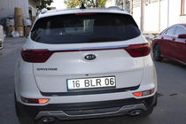 Kia Sportage 2015-2021 рр. Накладка на задній бампер EuroCap 2015-2018 (ABS) фото 7