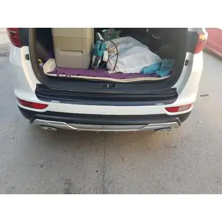 Накладка на задній бампер EuroCap 2015-2018 (ABS) Kia Sportage 2015-2021 рр. фото 2