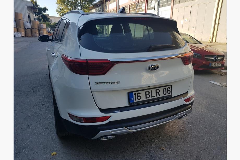 Kia Sportage 2015-2021 рр. Накладка на задній бампер EuroCap 2015-2018 (ABS) Фото 5