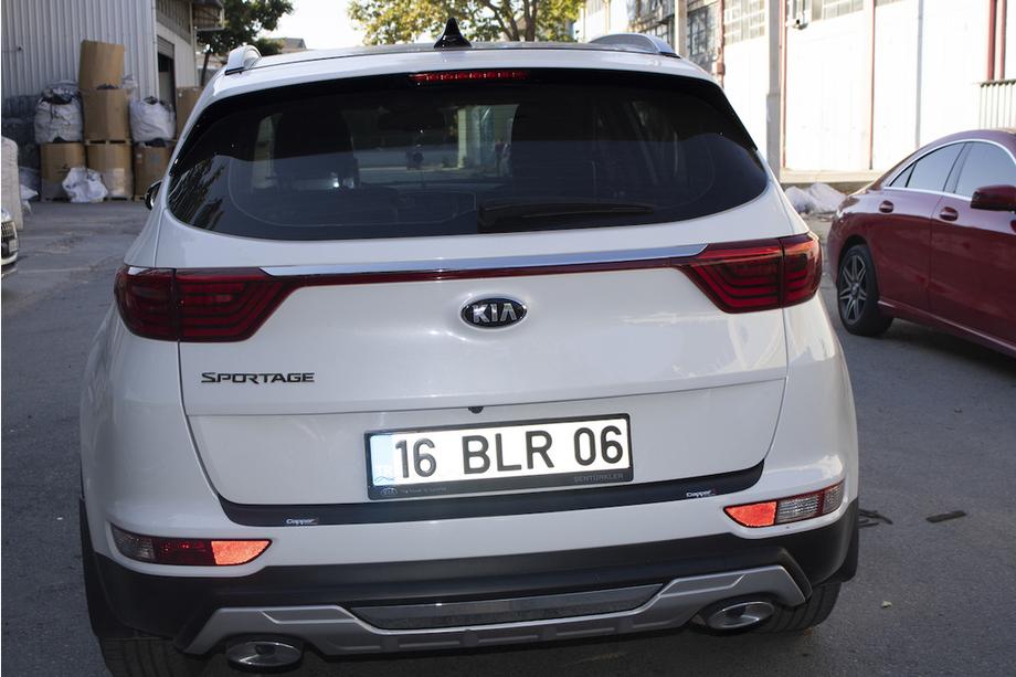 Kia Sportage 2015-2021 рр. Накладка на задній бампер EuroCap 2015-2018 (ABS) Фото 7