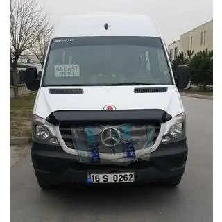 Дефлектор капота 2013+ (V2, EuroCap) Mercedes Sprinter W906 2006-2018 рр. фото 4