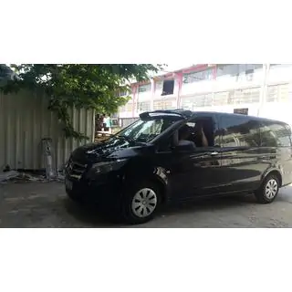 Козирьок на лобове скло (чорний глянець, 5мм) Mercedes Vito/V-class W447 2014- рр. фото 3