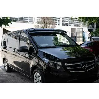 Козирьок на лобове скло (чорний глянець, 5мм) Mercedes Vito/V-class W447 2014- рр. фото 1