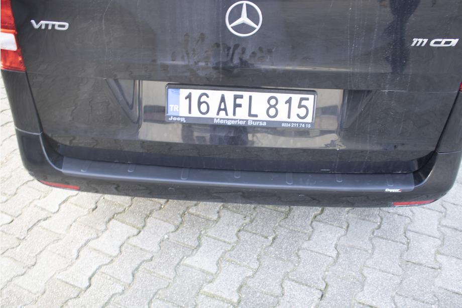 Mercedes Vito/V-class W447 2014- рр. Накладка на задній бампер EuroCap (ABS) Фото 4