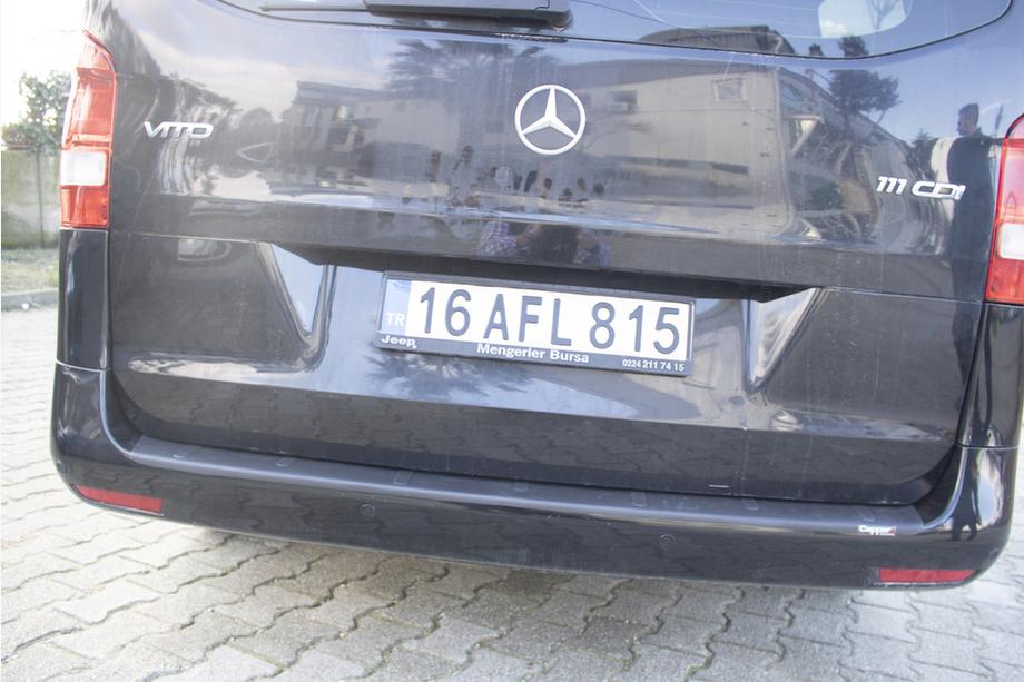Mercedes Vito/V-class W447 2014- рр. Накладка на задній бампер EuroCap (ABS) Фото 5