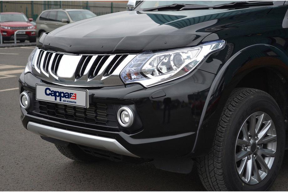 Mitsubishi L200 2015-2024 рр. Дефлектор капоту (2015-2019, EuroCap) Фото 3