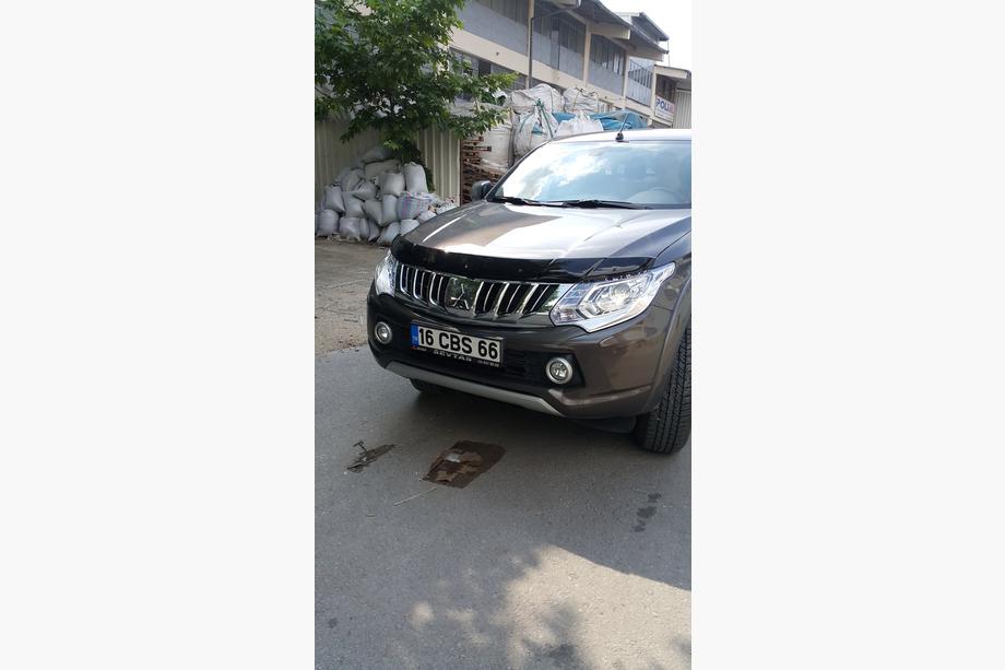 Mitsubishi L200 2015-2024 рр. Дефлектор капоту (2015-2019, EuroCap) Фото 4