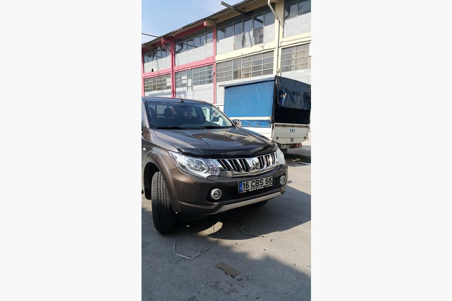 Mitsubishi L200 2015-2024 рр. Дефлектор капоту (2015-2019, EuroCap) Фото 5