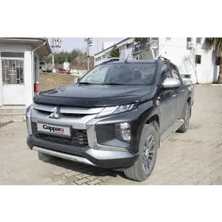 Дефлектор капота (2019+, EuroCap) Mitsubishi L200 2015-2024 рр. фото 4