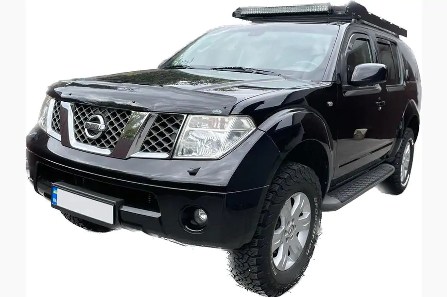 Nissan Pathfinder R51 2005-2014 рр. Дефлектор капоту (EuroCap) Image