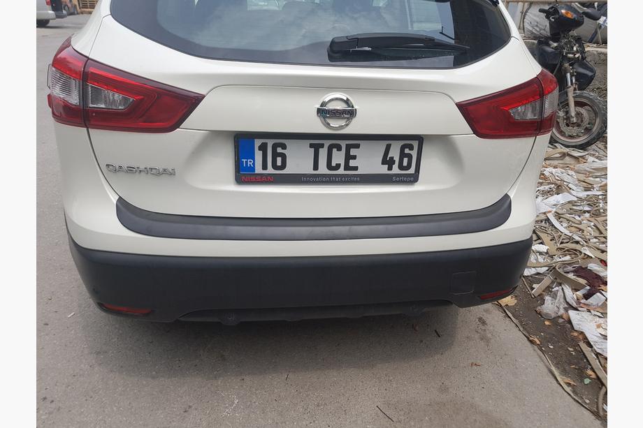 Nissan Qashqai 2014-2021 рр. Накладка на задній бампер EuroCap (2014-2017, ABS) Фото 7