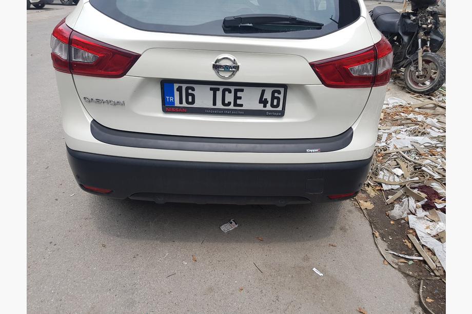 Nissan Qashqai 2014-2021 рр. Накладка на задній бампер EuroCap (2014-2017, ABS) Фото 9