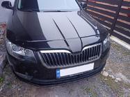 Skoda Superb 2009-2015 рр. Дефлектор капота 2013-2015 (EuroCap) фото 1