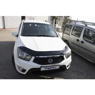 Дефлектор капота EuroCap (для Korando Sports) SsangYong Korando 2010-2019 рр. фото 3