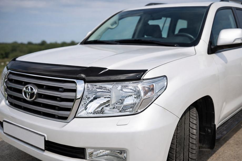 Toyota Land Cruiser 200 2007-2021 рр. Дефлектор капота 2007-2015 (EuroCap) Фото 1