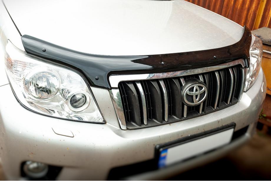 Toyota Land Cruiser Prado 150 2009-2023 рр. Дефлектор капота 2009-2013 (EuroCap) Фото 3