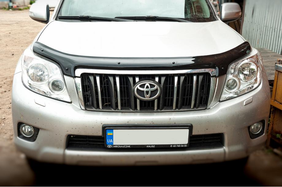 Toyota Land Cruiser Prado 150 2009-2023 рр. Дефлектор капота 2009-2013 (EuroCap) Image