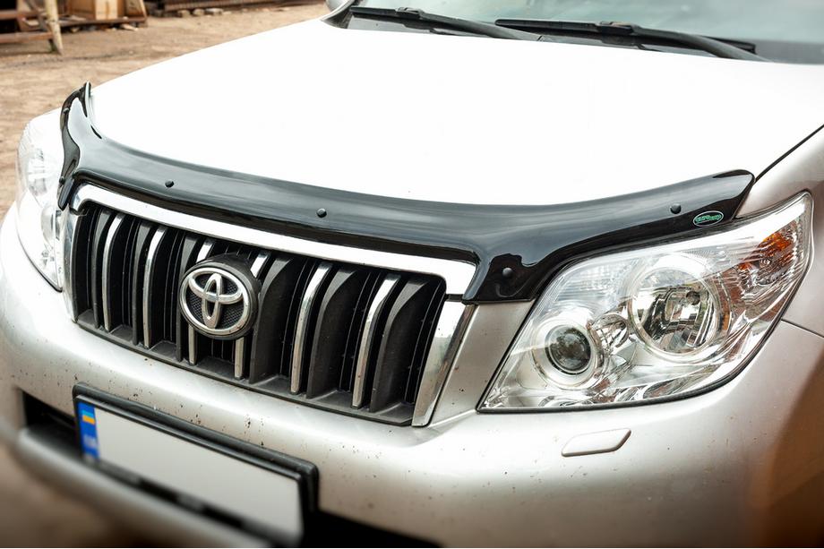 Toyota Land Cruiser Prado 150 2009-2023 рр. Дефлектор капота 2009-2013 (EuroCap) Фото 2