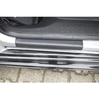 Накладки на дверні пороги EuroCap (2 шт., ABS) Volkswagen Caddy 2015-2020 рр. фото 4