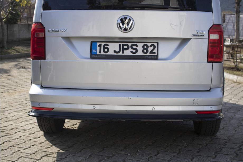 Volkswagen Caddy 2015-2020 рр. Задня лип накладка (ABS) Фото 5