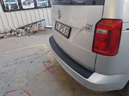 Volkswagen Caddy 2015-2020 рр. Накладка на задній бампер EuroCap (ABS) фото 4